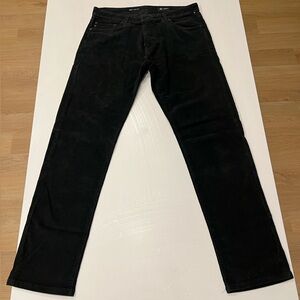 Men's AG Adriano Goldschmied Black Corduroy Pants 33 x 31